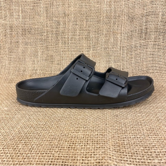 Birkenstock Arizona Sandals Black 2 Strap Essentials Women Size 9 - Picture 6 of 9